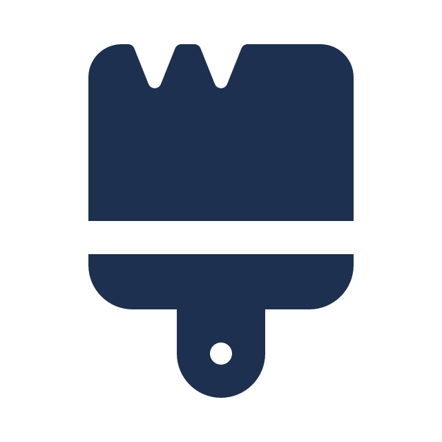 Ikon för målning, för övriga tjänster