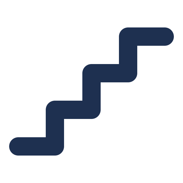 Ikon för trappstäd